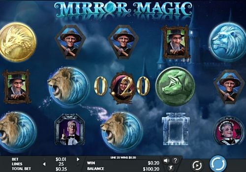 Призовая комбинация на линии в игровом автомате Mirror Magic