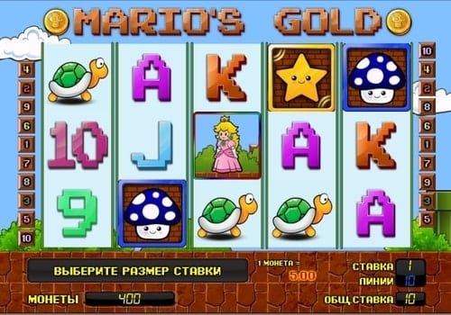 Игровые автоматы с выводом денег на карту Mario’s Gold