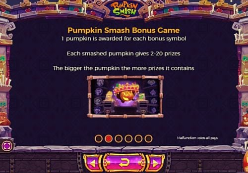 Правила бонусной игры в Pumpkin Smash